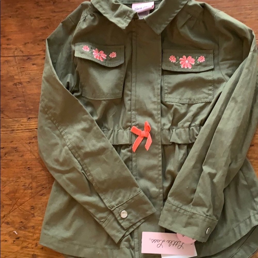 NWT girls army style jacket